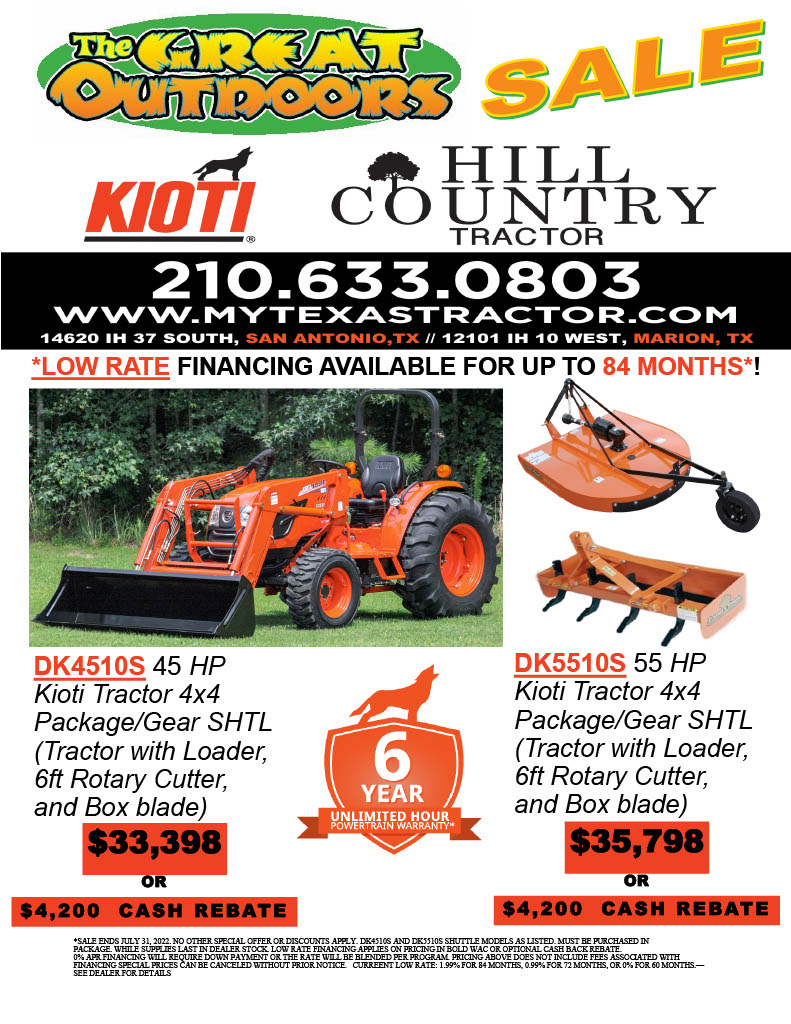Kioti Packages My Texas Tractor Elmendorf TX 45 Years of