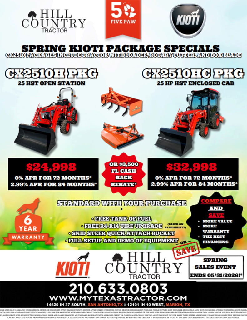 Kioti CX Packages