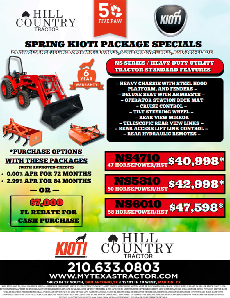 Kioti NS Packages
